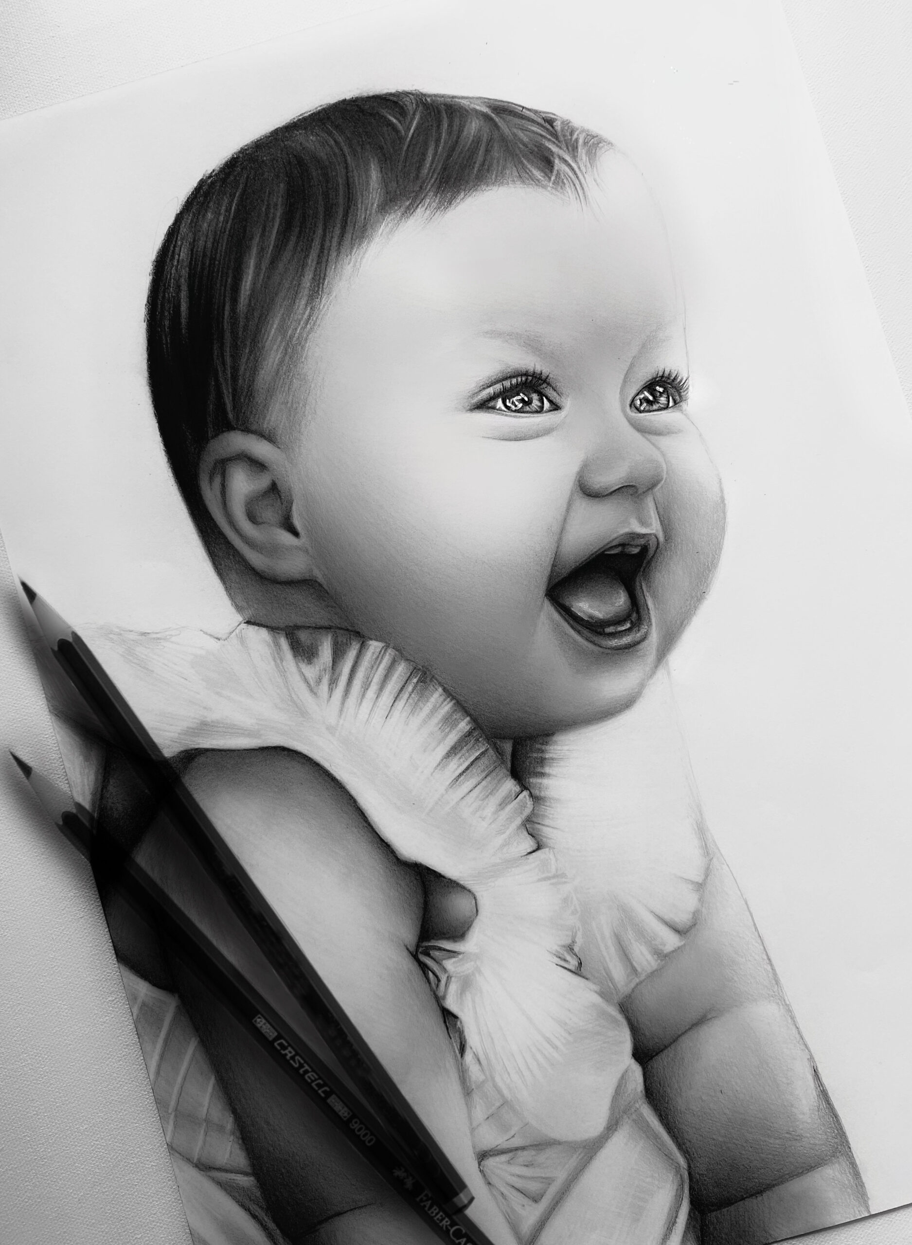 Piešiu portretus iš nuotraukų