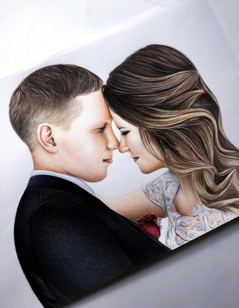 Piešiu portretus iš nuotraukų