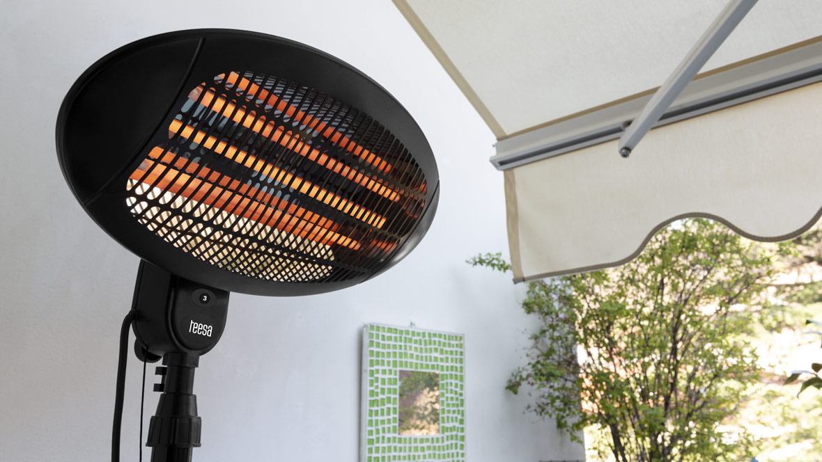 Infraraudonųjų spindulių šildytuvas.