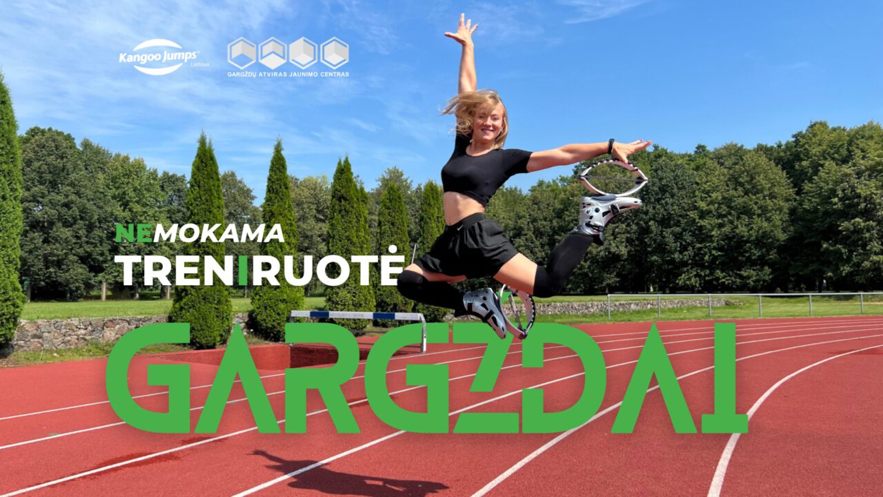 NEMOKAMA Kangoo Jumps treniruotė Gargžduose