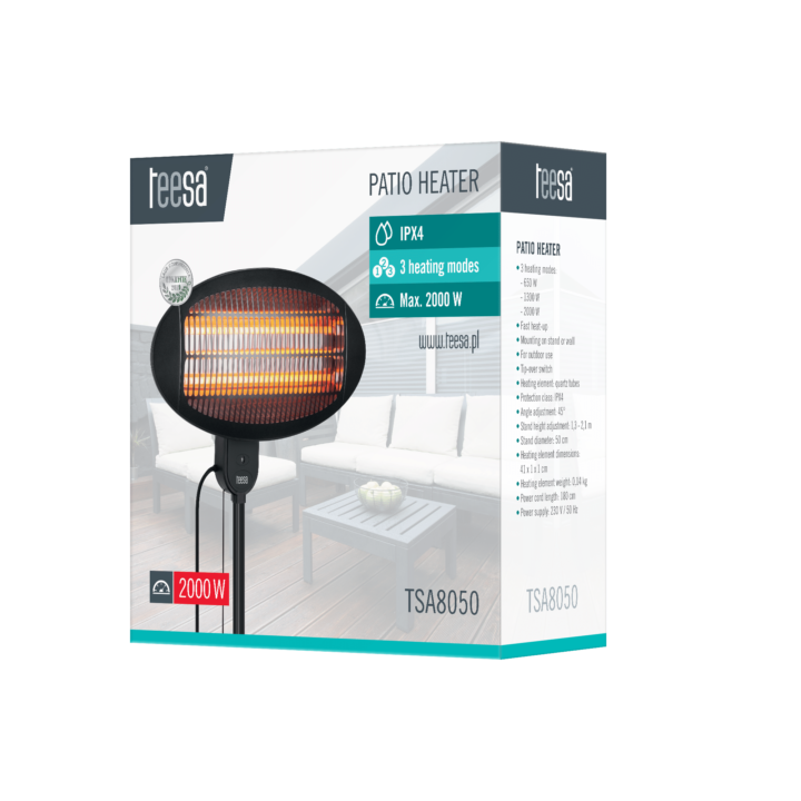 Infraraudonųjų spindulių šildytuvas.