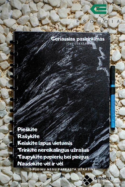 Daugkartinės užrašinės ESQUOIA