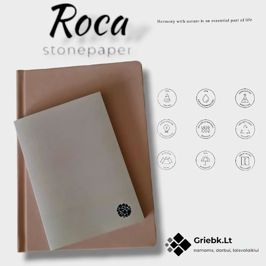 Akmens popieriaus užrašinės