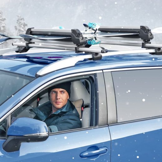 „Maxkare” slidžių ir snieglenčių automobiliniai laikikliai.