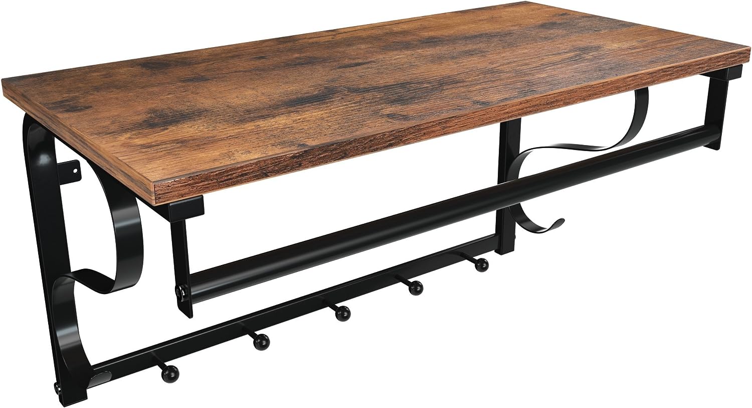 Drabužių kabykla LCR11BX, ruda/juoda