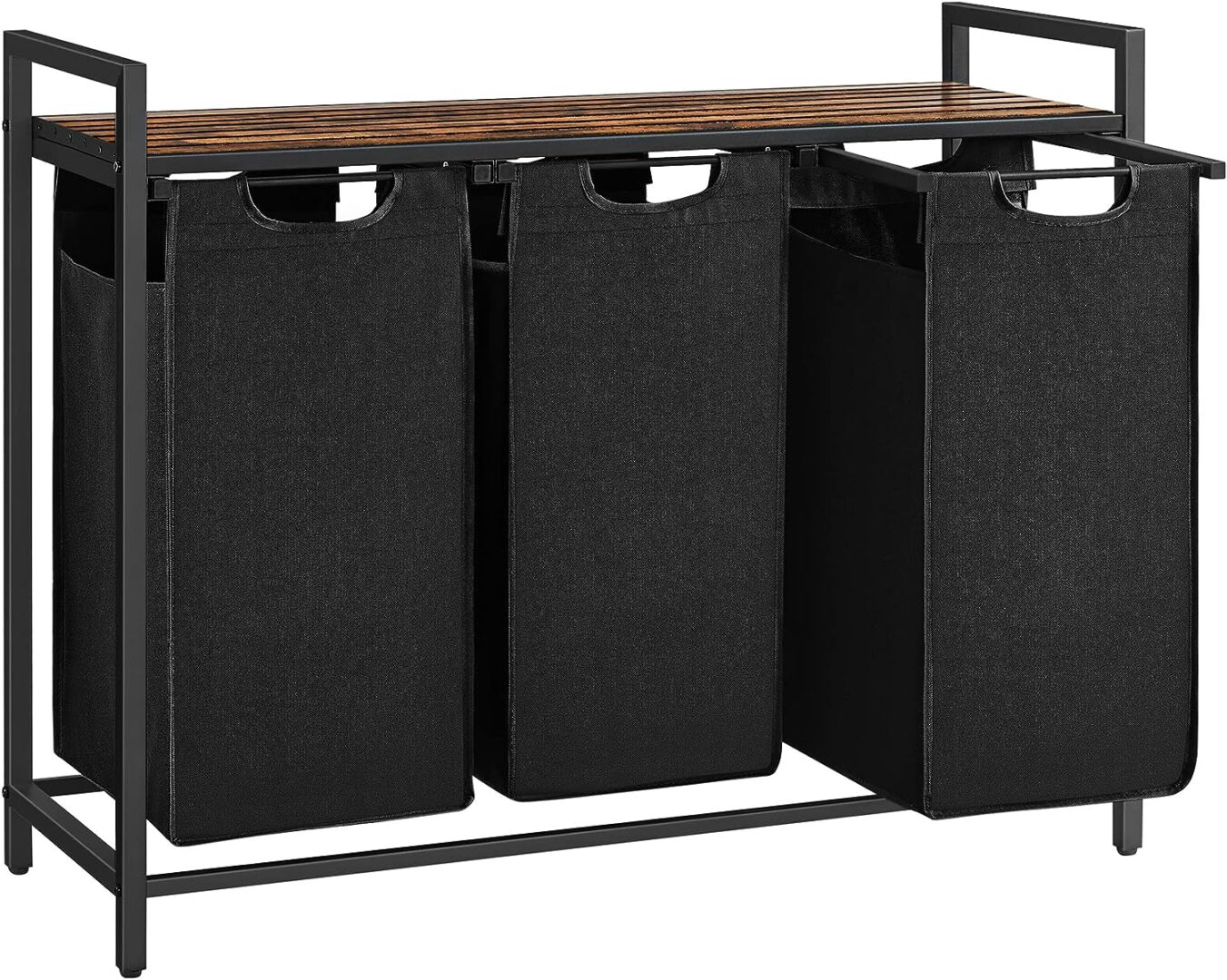 Vonios spintelė Blh301b01, juoda-ruda.