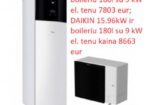 Šilumos siurb. oras/vanduo Panasonic,daikin Alter
