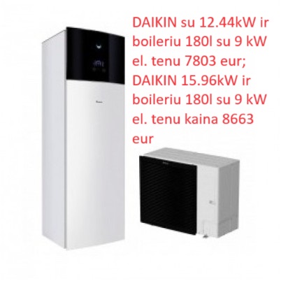 Šilumos siurb. oras/vanduo Panasonic,daikin Alter
