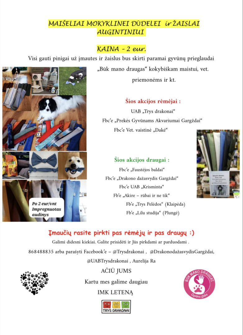 Maišeliai mokyklinėms dūdelėms