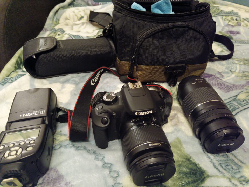Canon EOS 1200d + aksesurai, Gargždai