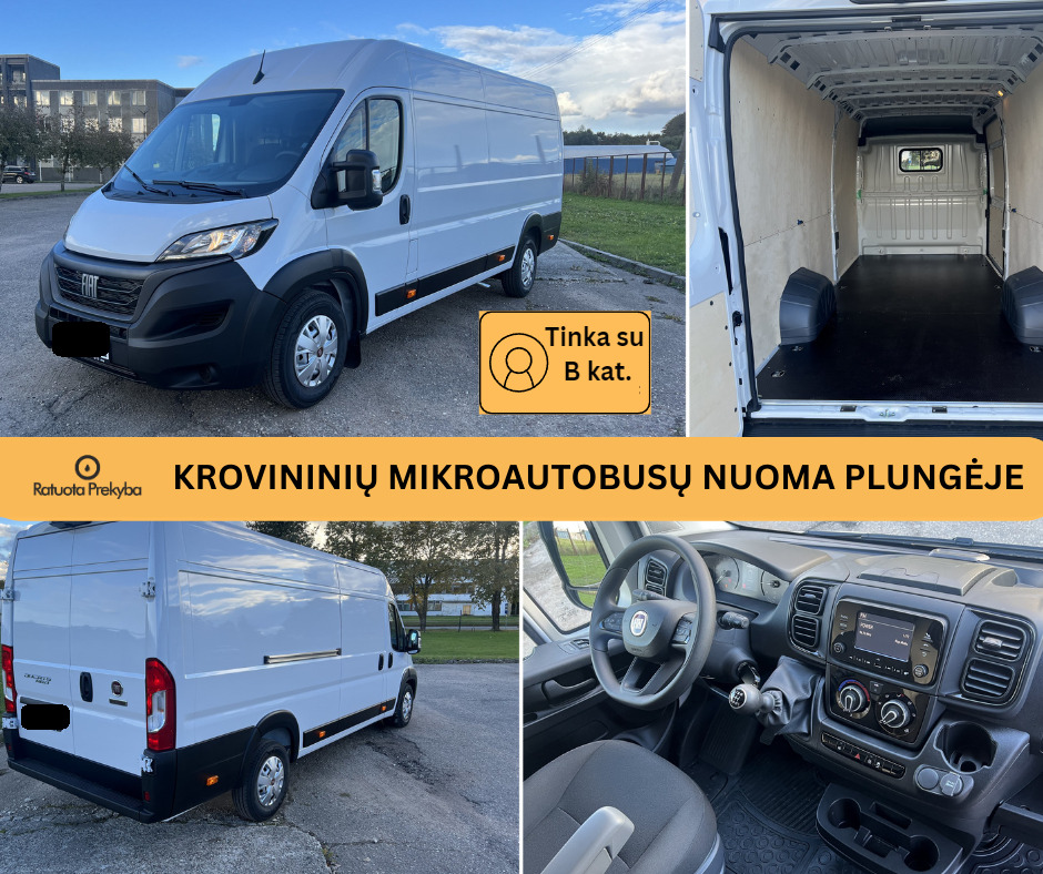 Automobilių, mikroautobusų ir priekabų nuoma