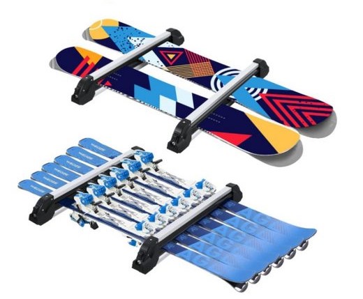 „Maxkare” slidžių ir snieglenčių automobiliniai laikikliai.