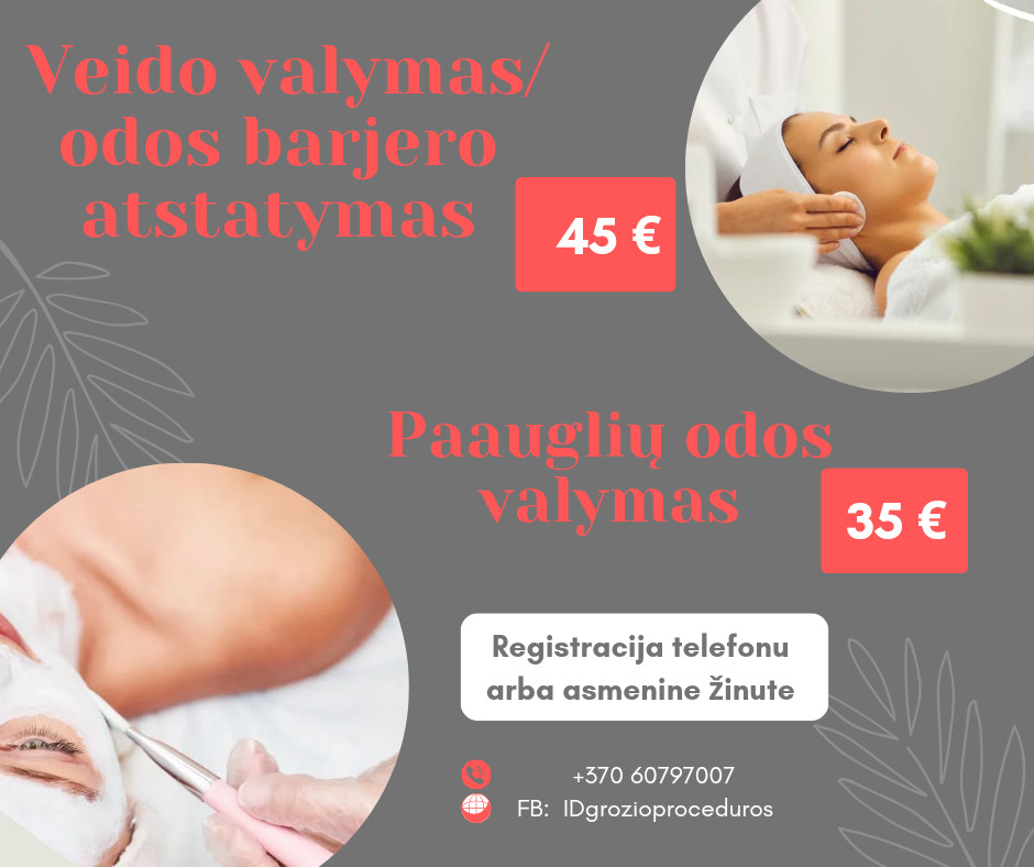💉VEIDO VALYMAS / ODOS BARJERO ATSTATYMAS 💉 PAAUGLIŲ ODOS VALYMAS