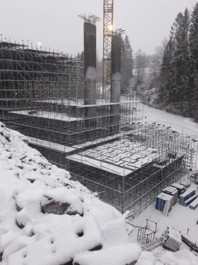 Pastolių montavimas