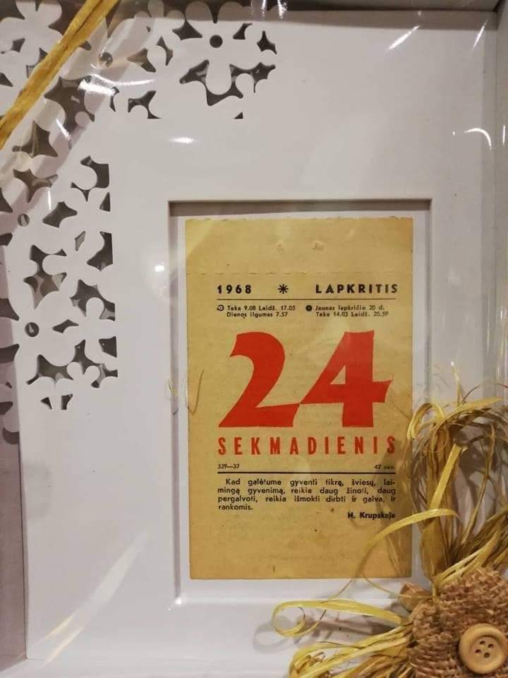 Kalendoriaus lapeliai įvairioms progoms 1935-2025