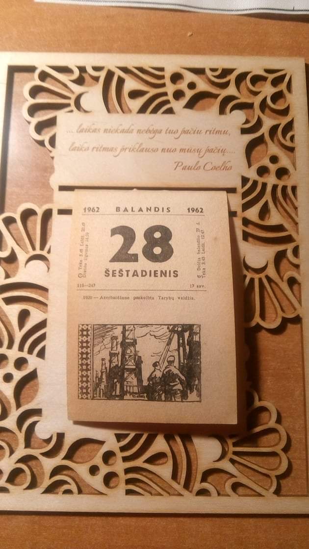 Kalendoriaus lapeliai įvairioms progoms 1935-2025