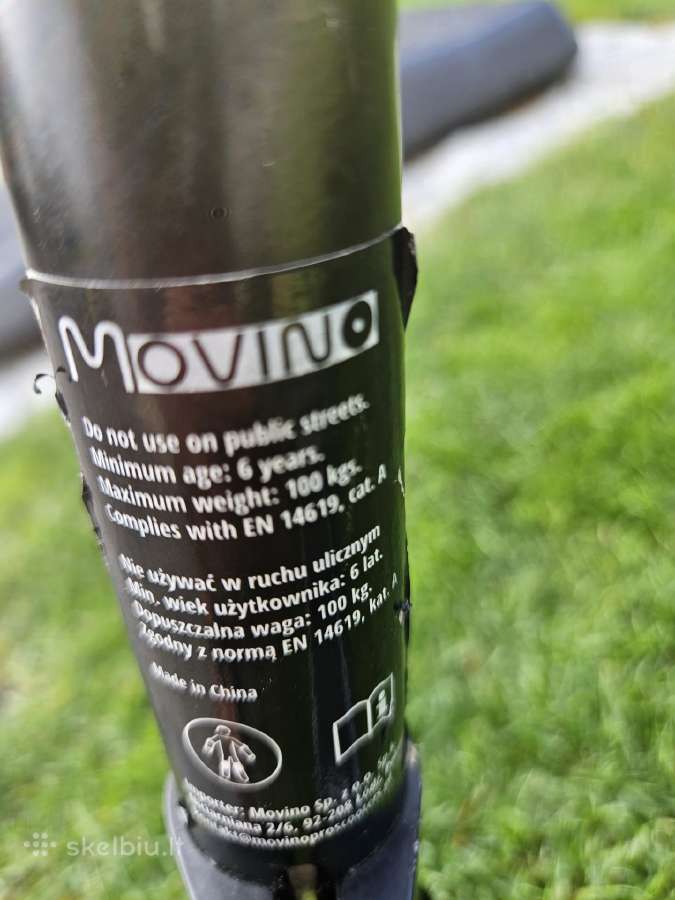 Triukinis paspirtukas Movino X-core Neo Silver