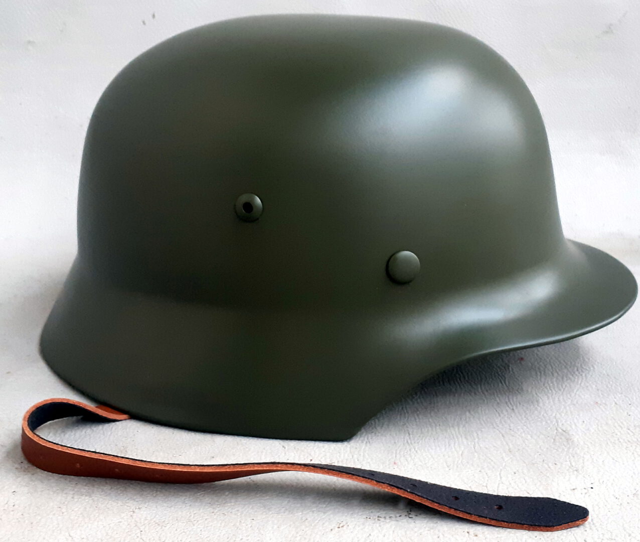 Vokiečių M35 Žalias Šalmas Plieninis Su Pošalmiu