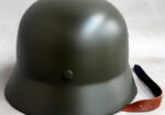 Vokiečių M35 Žalias Šalmas Plieninis Su Pošalmiu