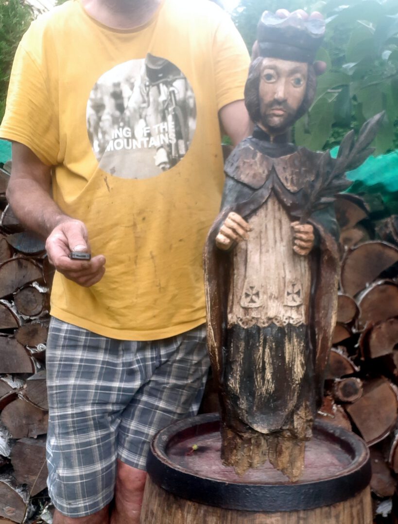 Garsaus menininko Stasio Petrausko skulptūra