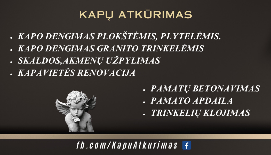Kapaviečių Įrengimo / Atnaujinimo Darbai