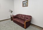 Natūralios odos sofa