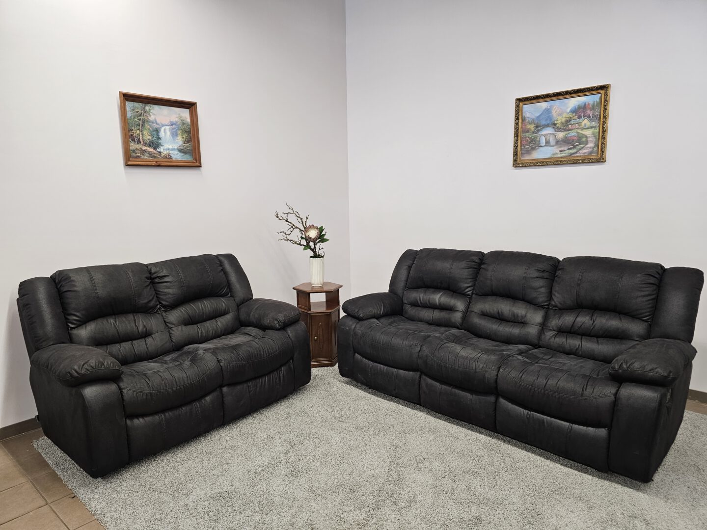 Sofų Komplektas Su Recliner Funkcija