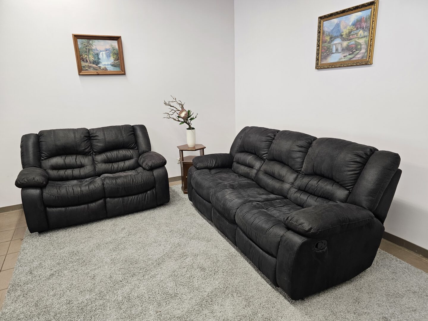 Sofų Komplektas Su Recliner Funkcija