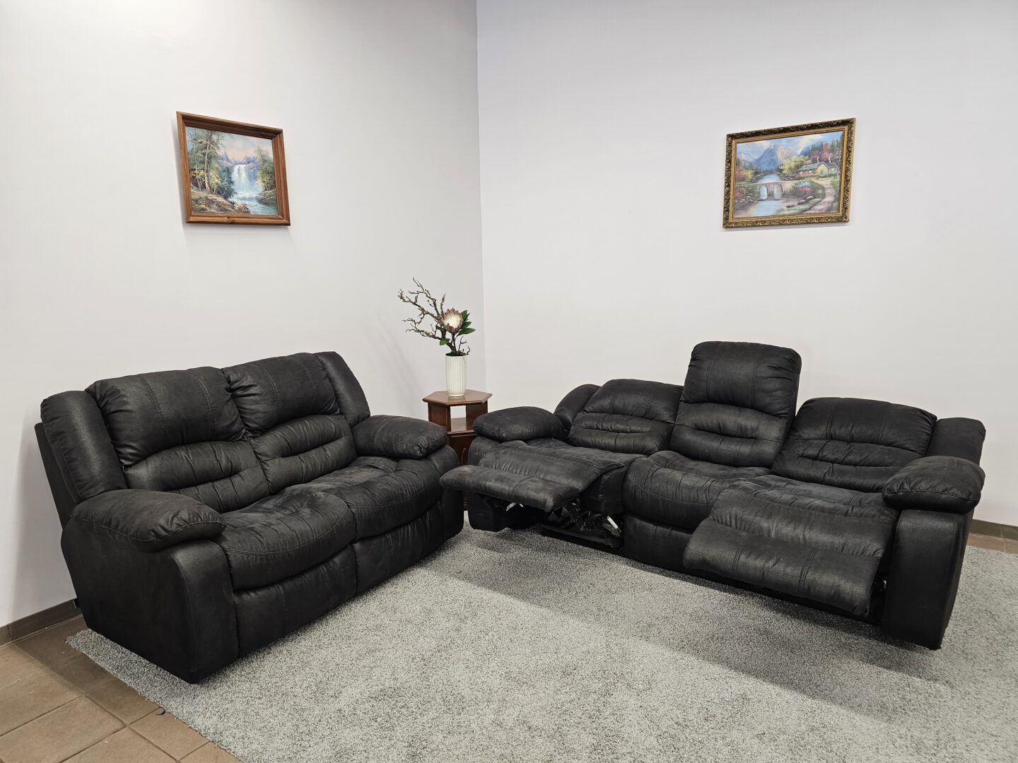 Sofų Komplektas Su Recliner Funkcija