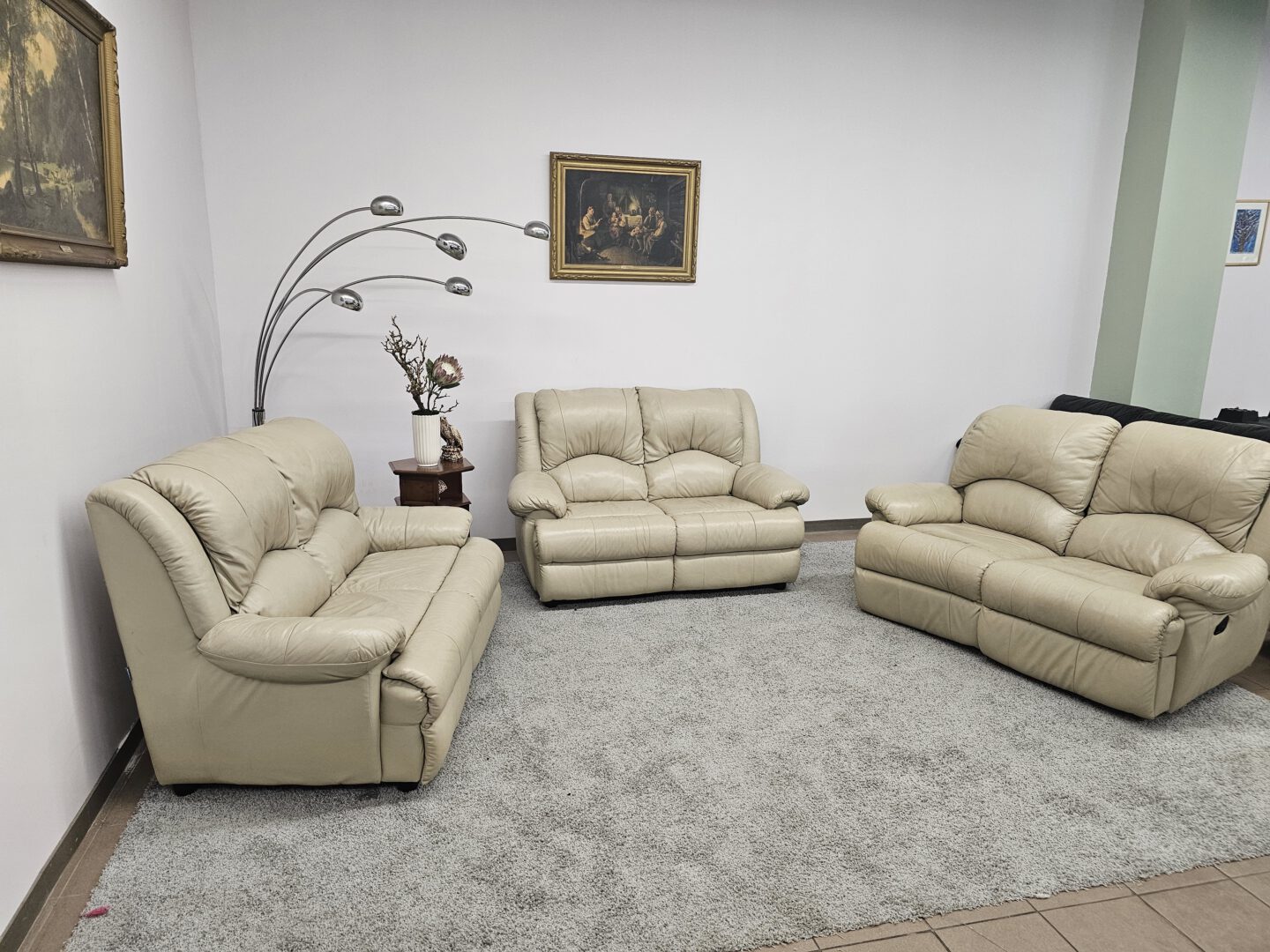 Natūralios Odos Komplektas Su Relax Funkcija 2+2