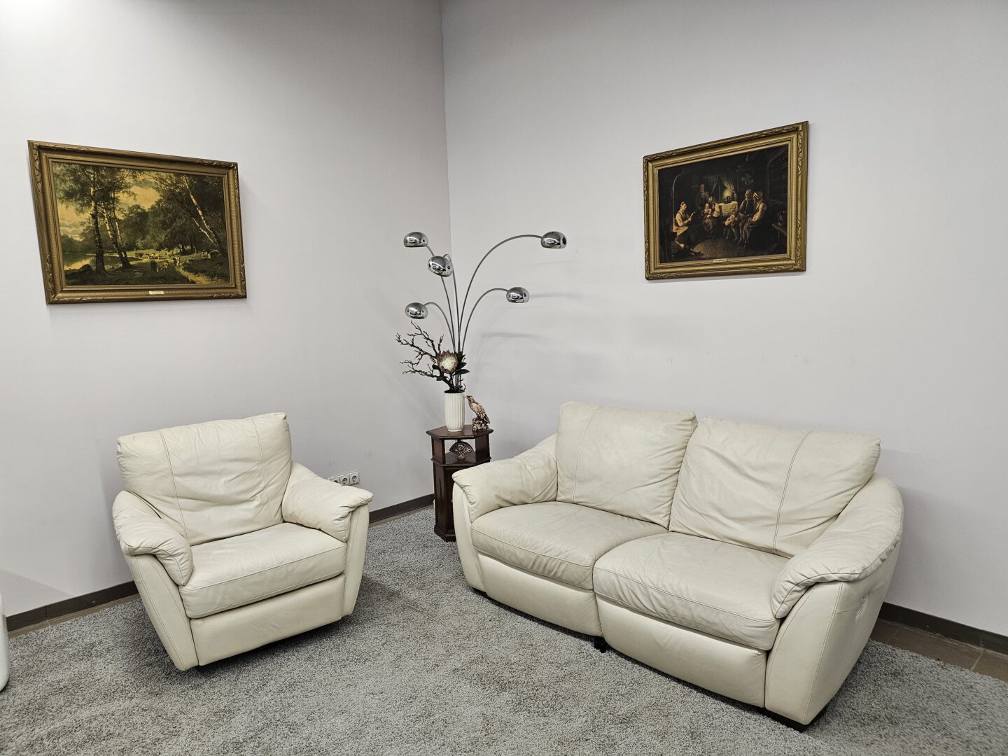 Natūralios odos komplektas su relax