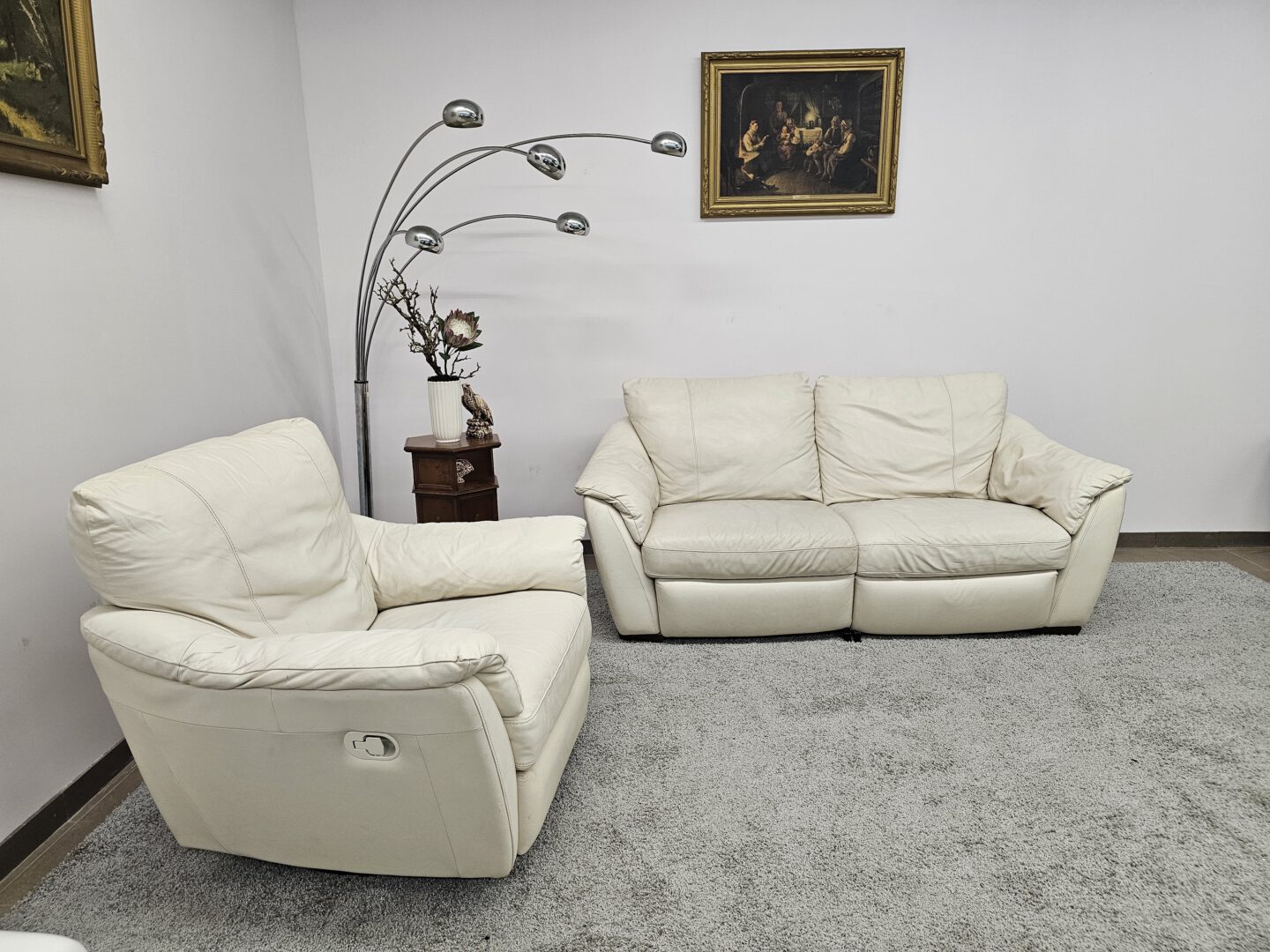 Natūralios odos komplektas su relax