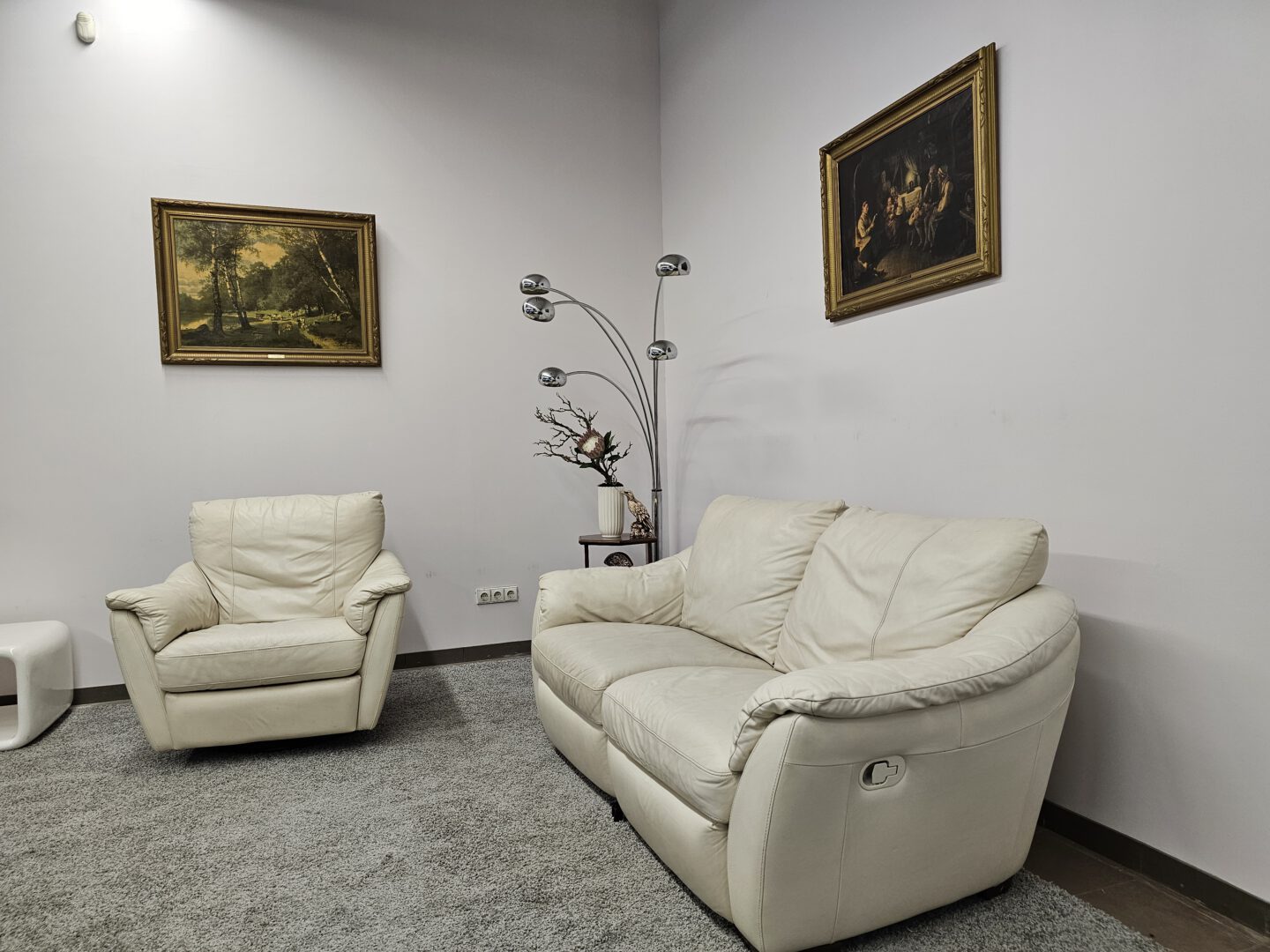 Natūralios odos komplektas su relax