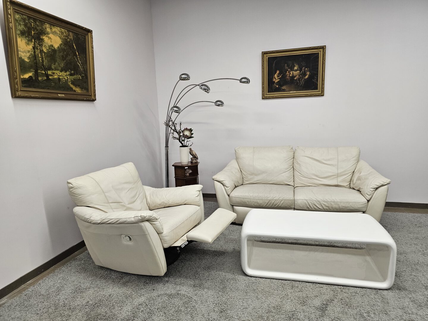 Natūralios odos komplektas su relax