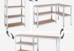 2 Vnt. 5 pakopų laikymo lentynos, bendras dydis 40 x 180 x 180 cm (cinkuota GLR040E02)