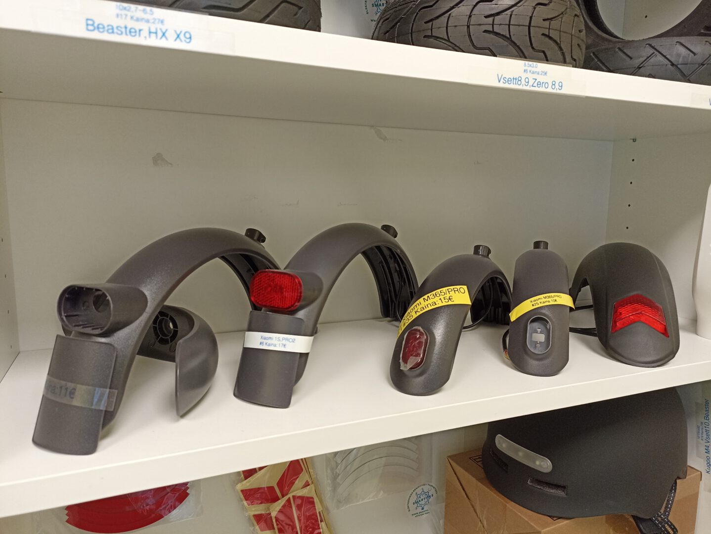 Xiaomi paspirtuko sparnas ir kitos dalys