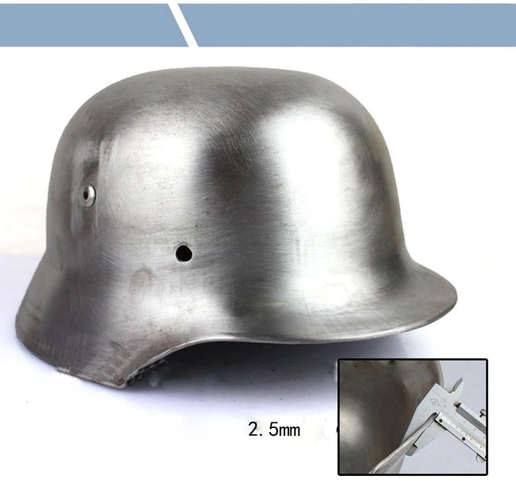 Vokiečių M35 Žalias Šalmas Plieninis Su Pošalmiu