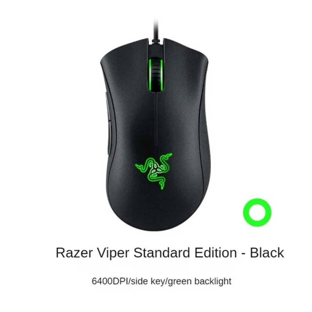 Parduodu naujas Razer DeathAdder Essential laidinę žaidimų pelę 6400 DPI optinį jutiklį, 5 nepriklausomus mygtukus nešiojamiesiems ir kompiuteriniams žaidėjams