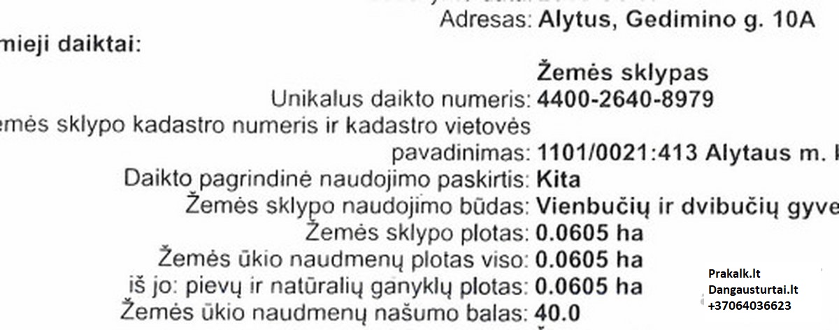 Sklypas Alytuje
