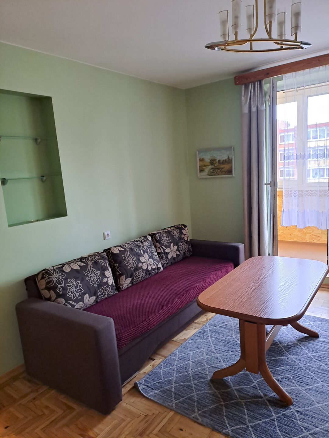Dviejų kambarių buto nuoma, IV aukšte