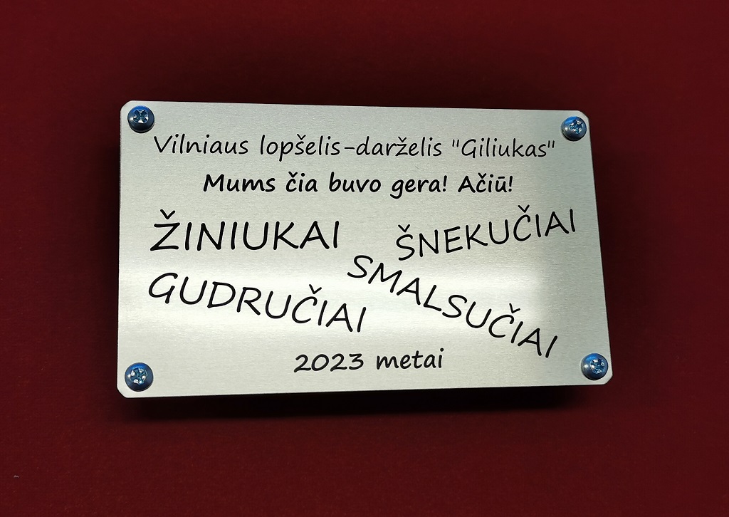 Graviravimas lazeriu Vilniuje