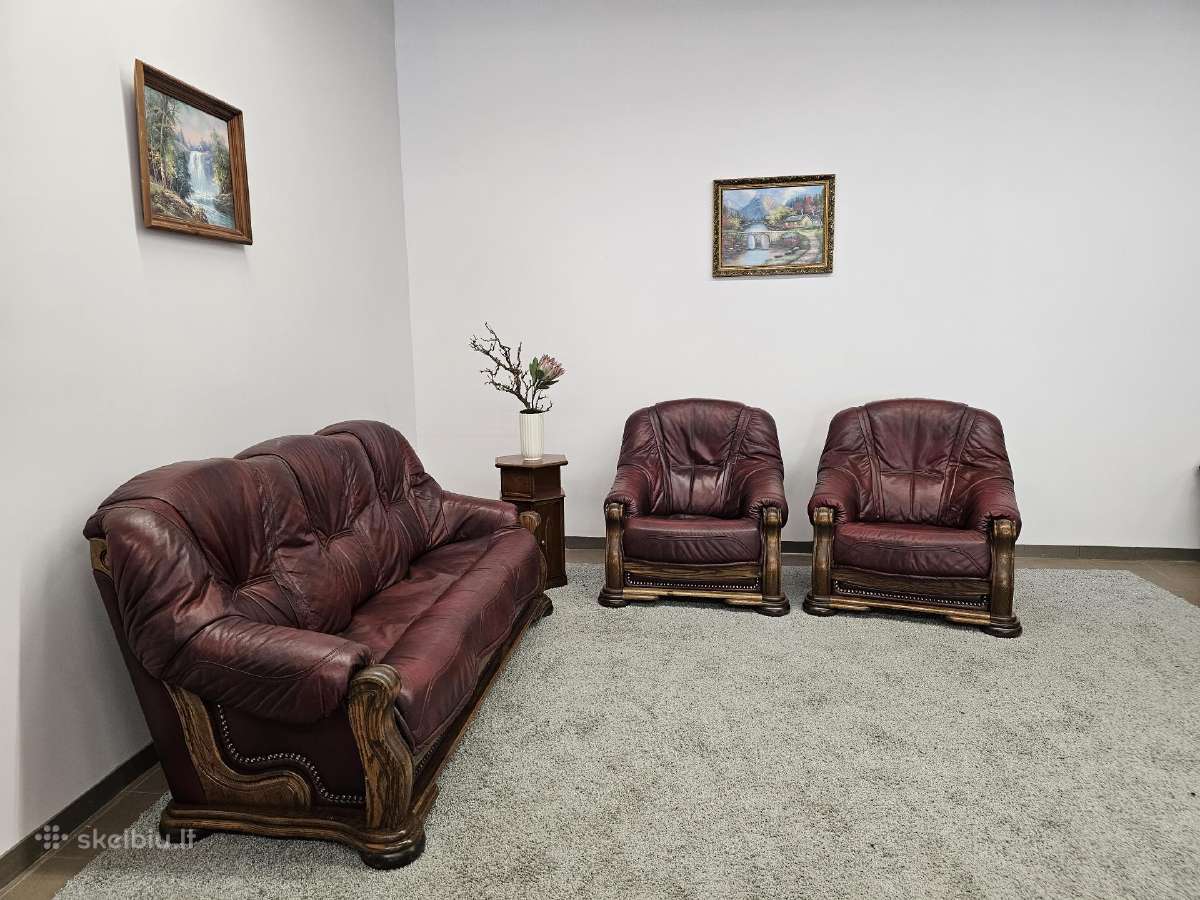 Natūralios odos komplektas