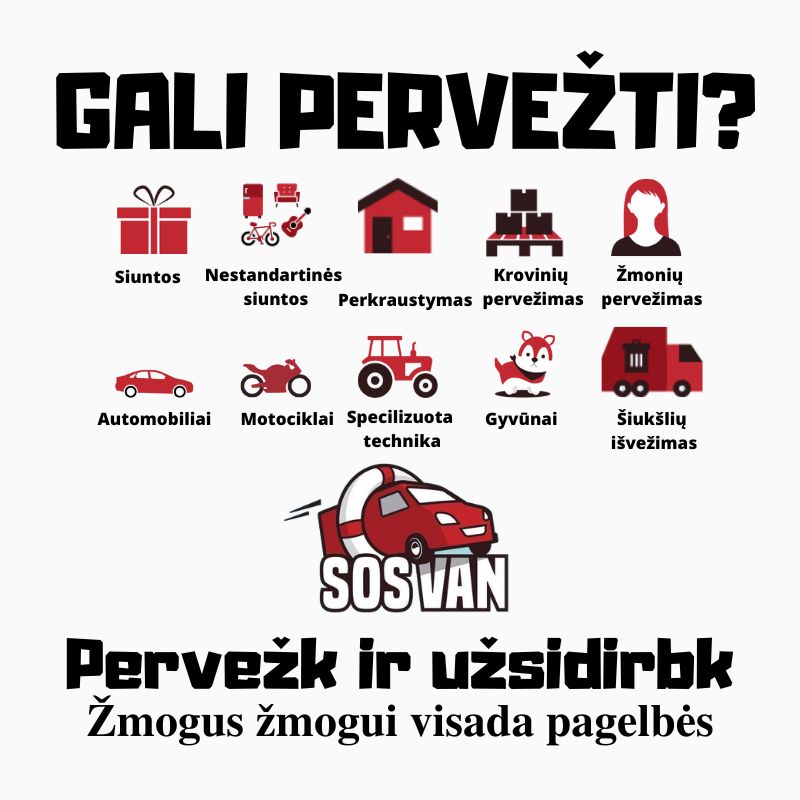 Išmanus pervežimų įrankis vežėjo ieškoti ir papildomai užsidirbti pervežant.