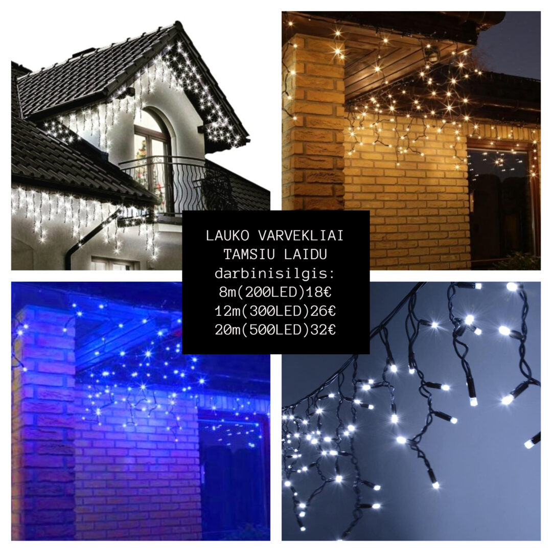 Kalėdinės LED lempučių girliandos