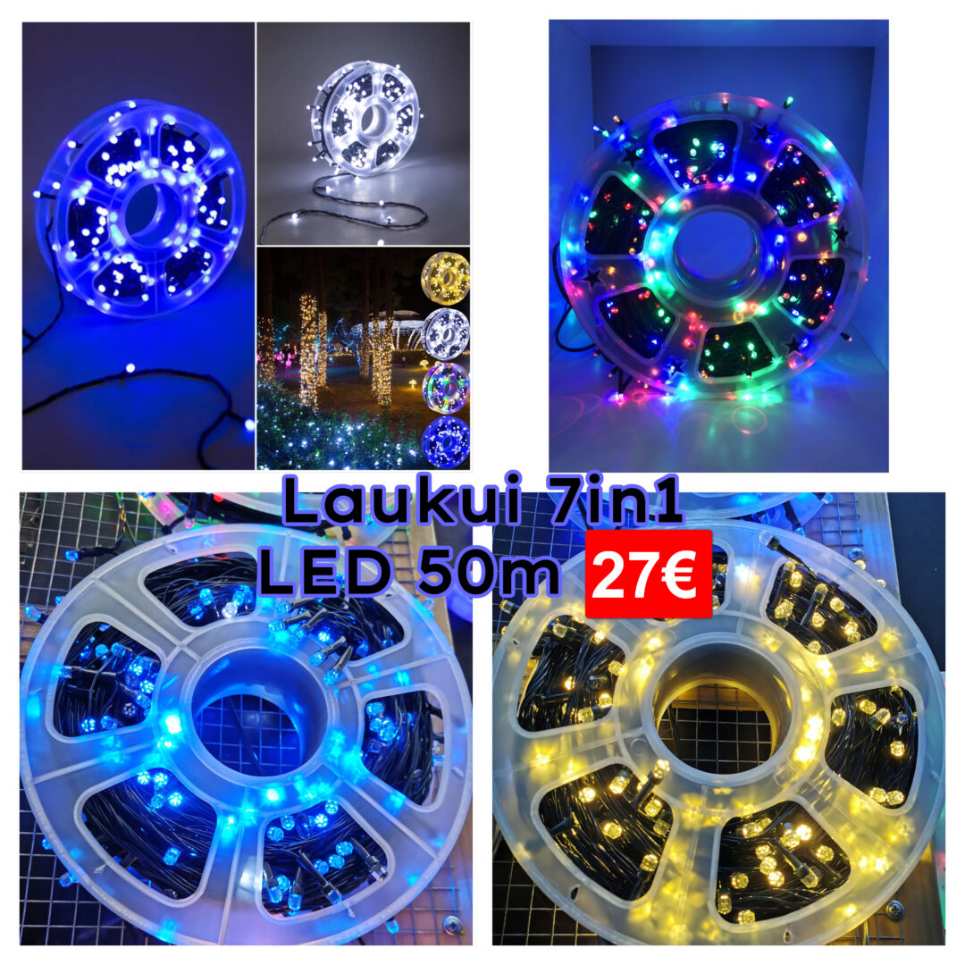 Kalėdinės LED lempučių girliandos