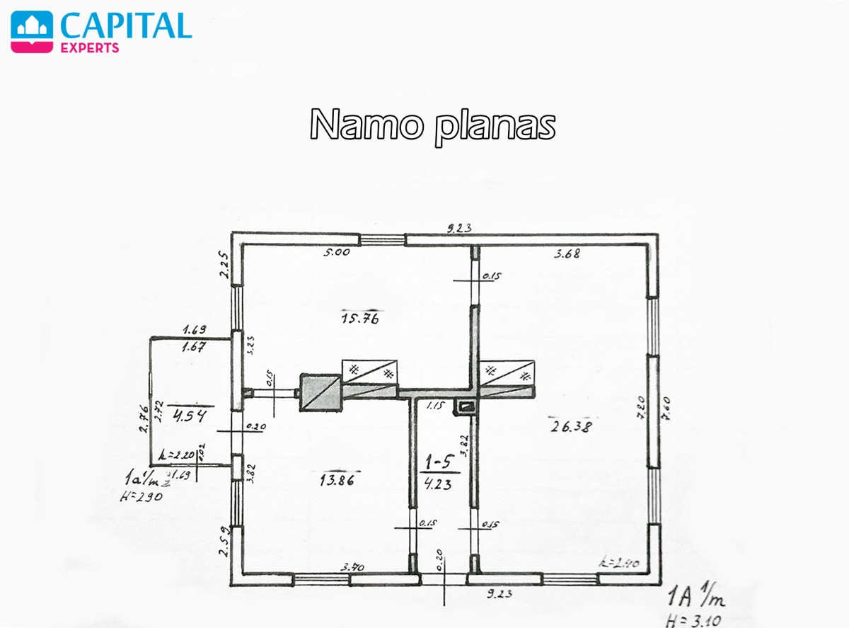 Parduodama sena sodyba su 54 a sklypu Rokiškio raj., Kalviuose