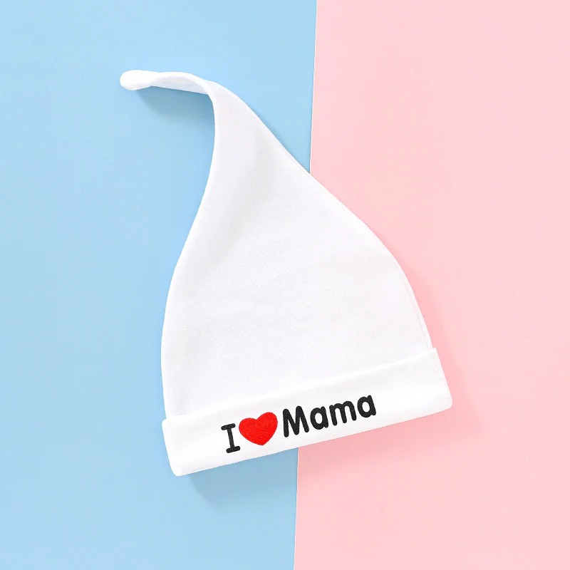 Balta kepurė I Love Mama