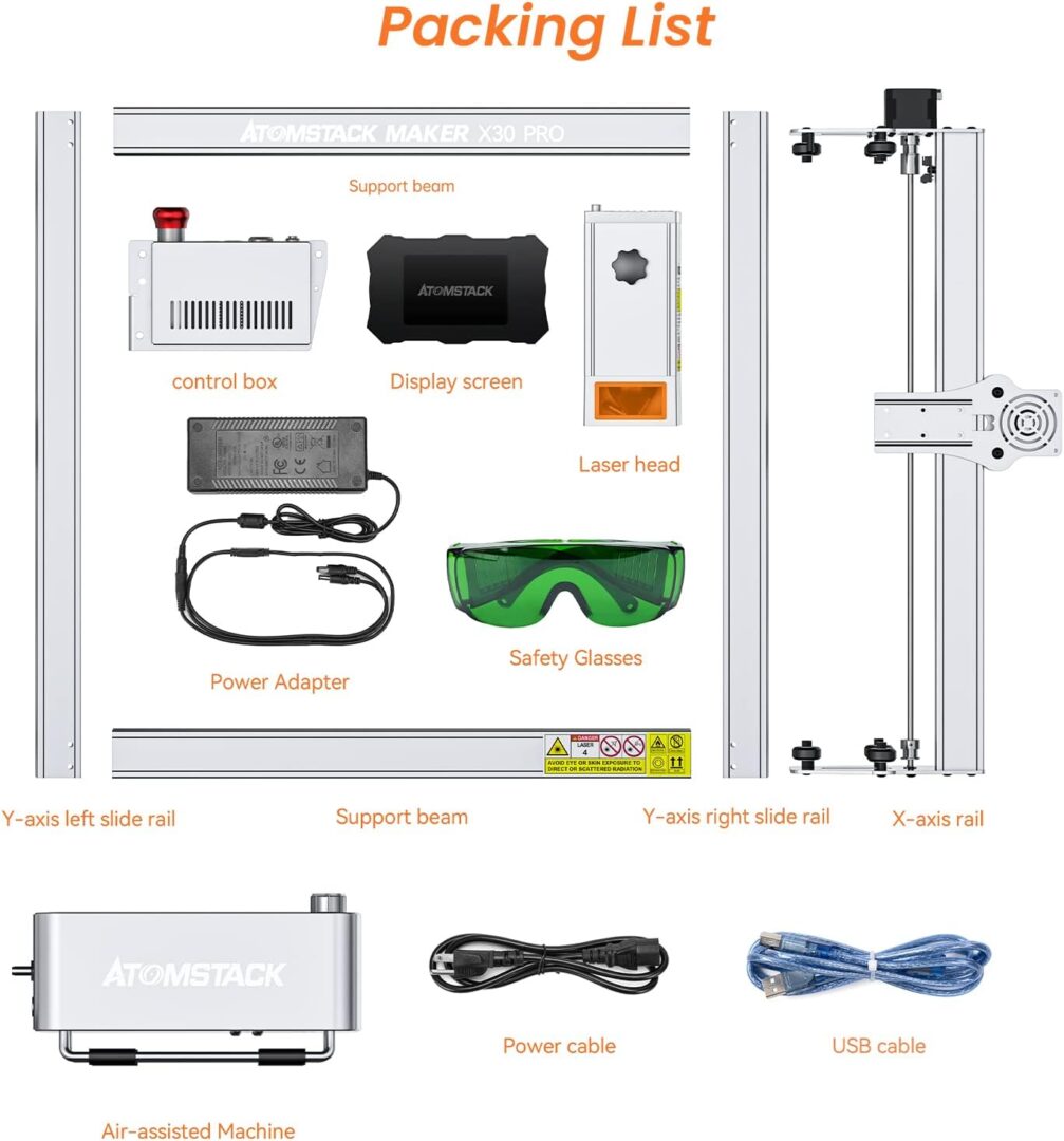 Atomstack X30 Pro graviravimo staklių rinkinys!