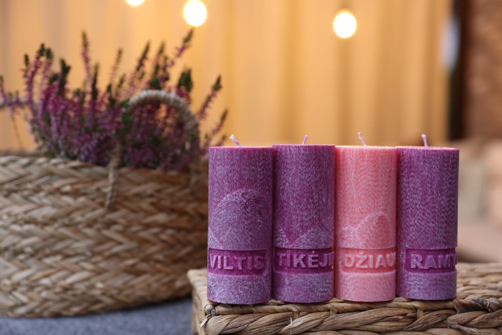 Advento žvakių rinkinys