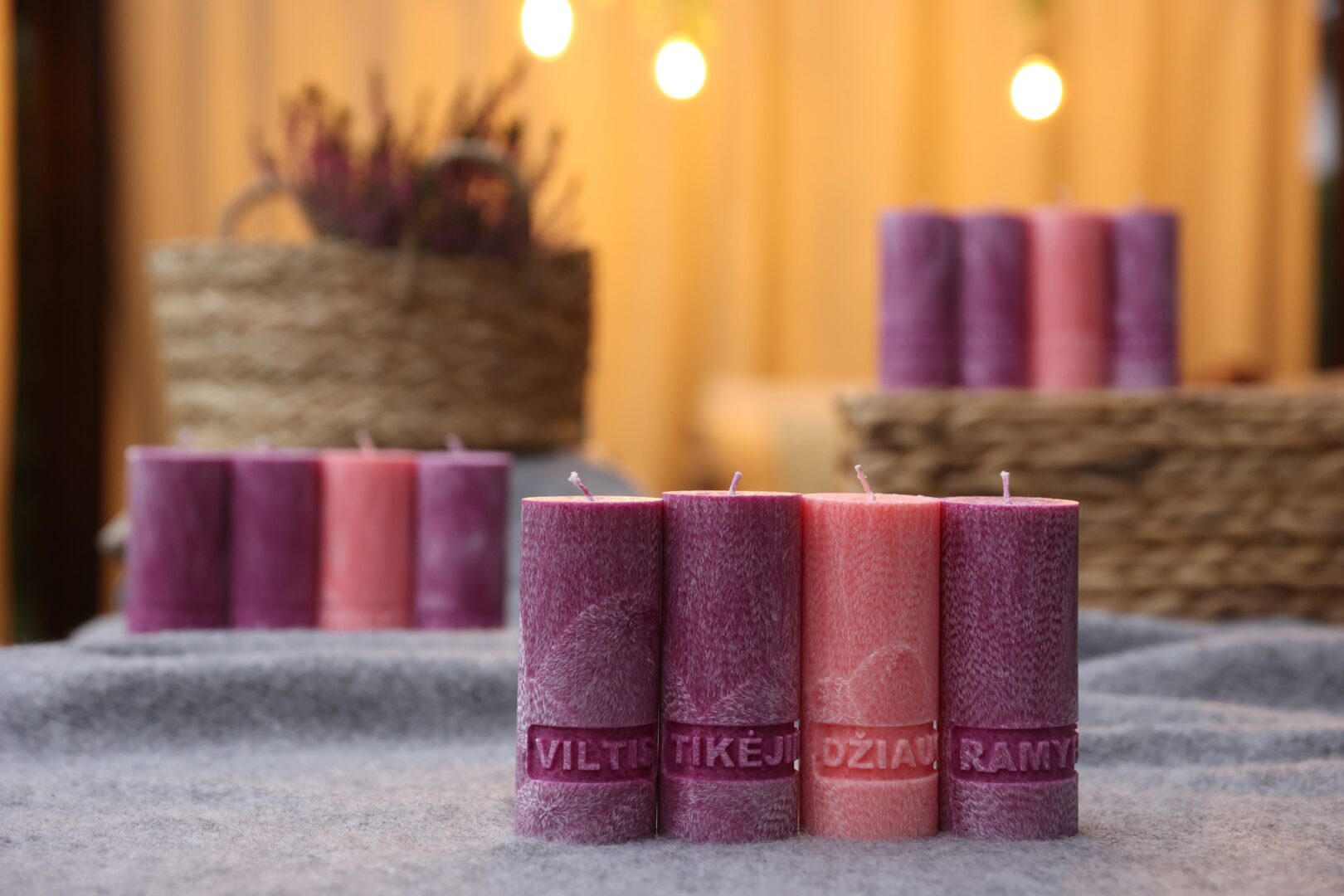 Advento žvakių rinkinys